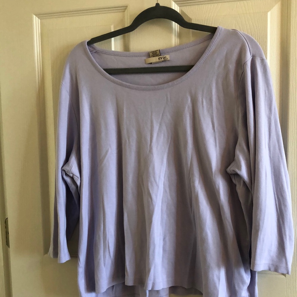 Lavender Boatneck Tee